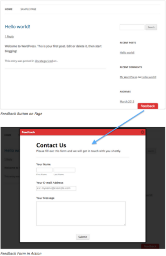 New Wordpress Plugin: Jform Feedback Button