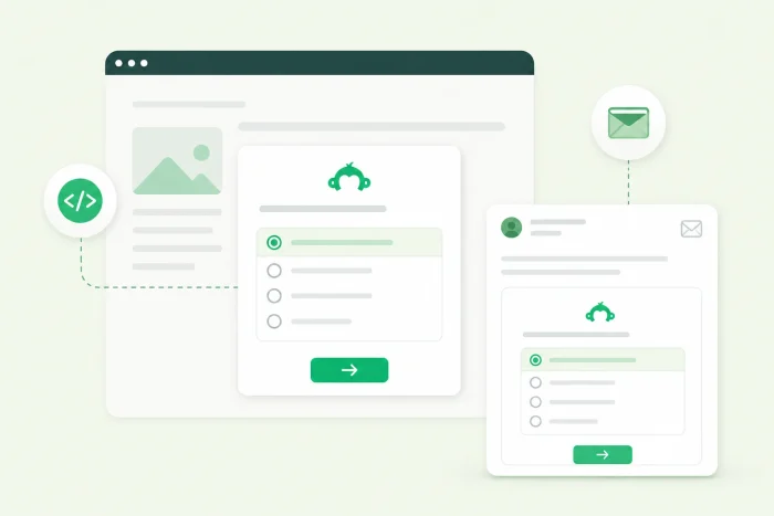 웹사이트나 이메일에 SurveyMonkey 설문조사를 삽입하는 방법