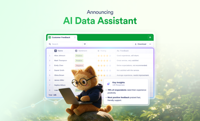 Jform AI 데이터 어시스턴트를 소개합니다