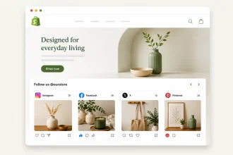 How to add a social media feed to Shopify